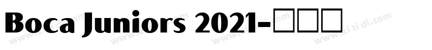Boca Juniors 2021字体转换